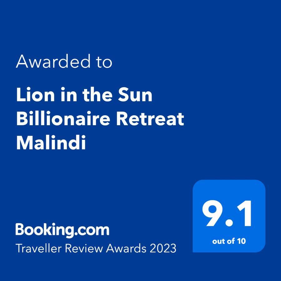 Lion In The Sun Billionaire Retreat Malindi Hotel Exterior foto